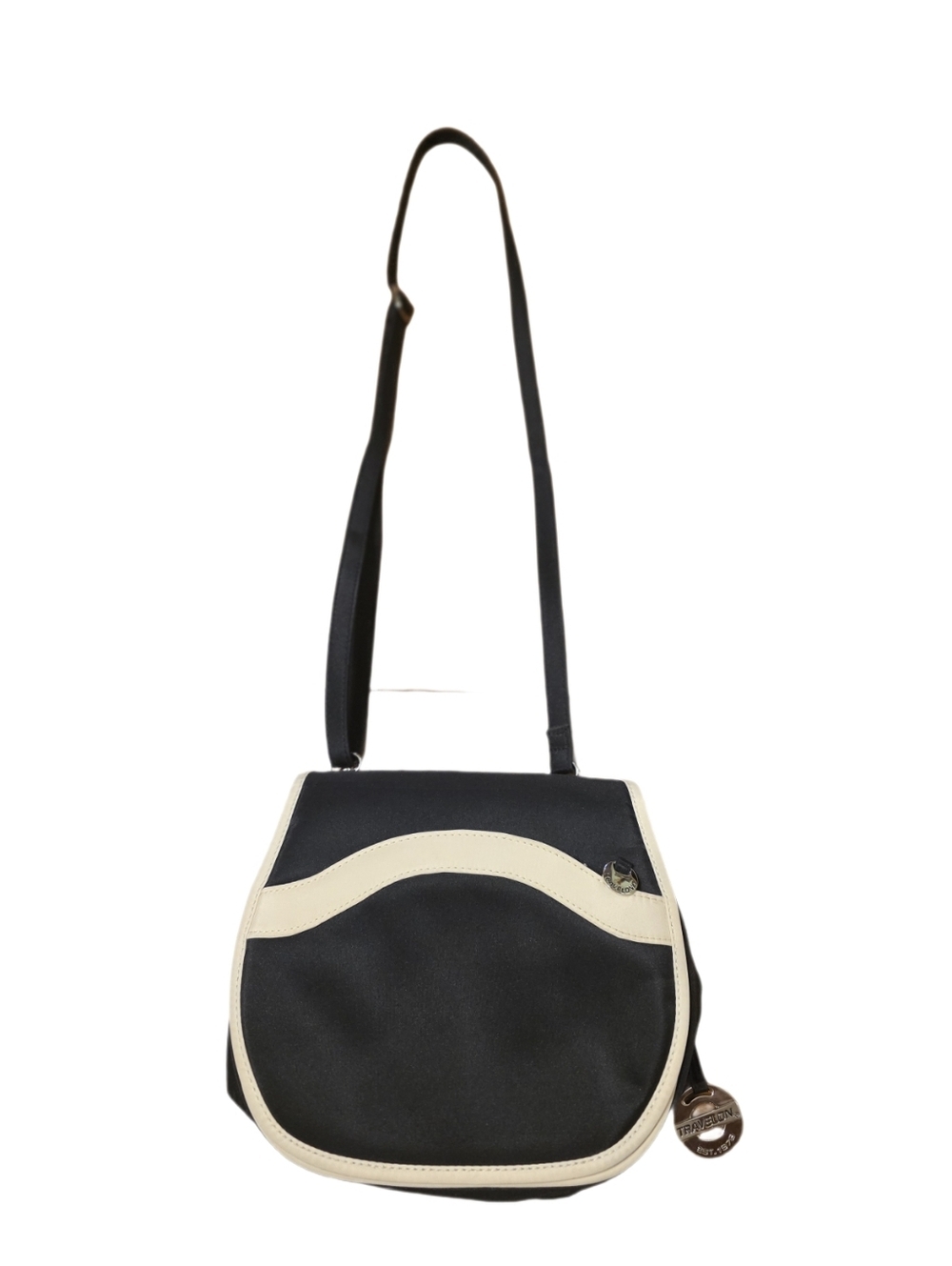 Vintage Travelon Black and Cream 2006 Crossbody Bag Pristine Condition